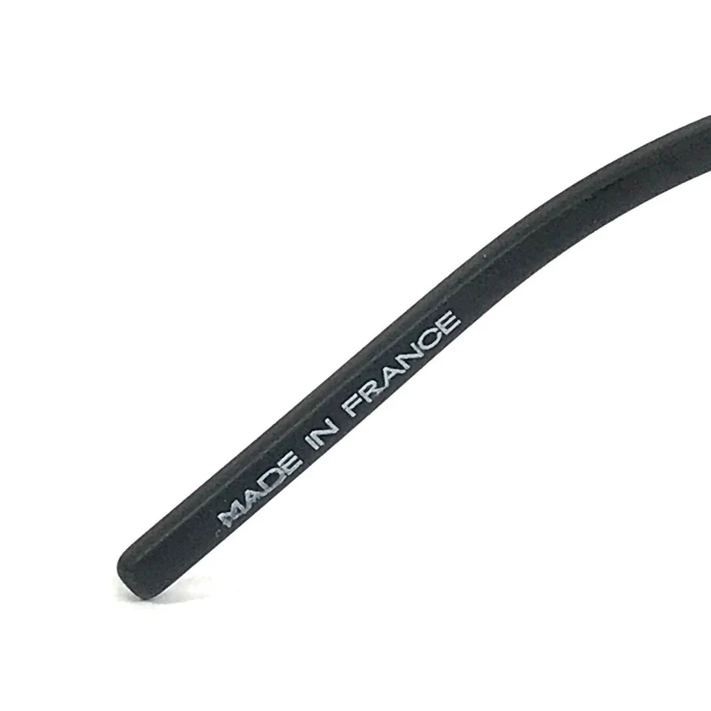 Morel Lightec Eyeglasses Frame 30168L NG07 Black Silver Round Full Rim 50-20-145